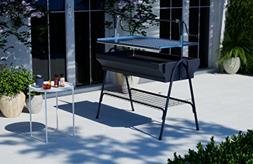 Imex El Zorro - Barbacoa con Parrilla y Plancha 80x50x115 cm | Barbacoa de Carbón para Exterior | Barbacoa Grande para Jardín | Acero Fundido | Cocina Tradicional al Aire Libre