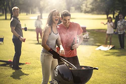 Weber Original Kettle Barbacoa de carbón, superficie de la parrilla de Ø 57 cm, barbacoa con tapa y cuba esmaltadas en porcelana, termómetro en tapa, sistema de limpieza One-Touch - Negro (14101004)