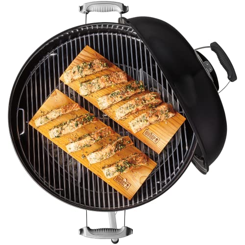 Weber Compact Kettle Barbacoa de carbón, superficie de la parrilla de Ø 47 cm, barbacoa con tapa y cuba esmaltadas en porcelana, soporte de tres patas y ruedas, rejilla cromada - Negro (1221004)