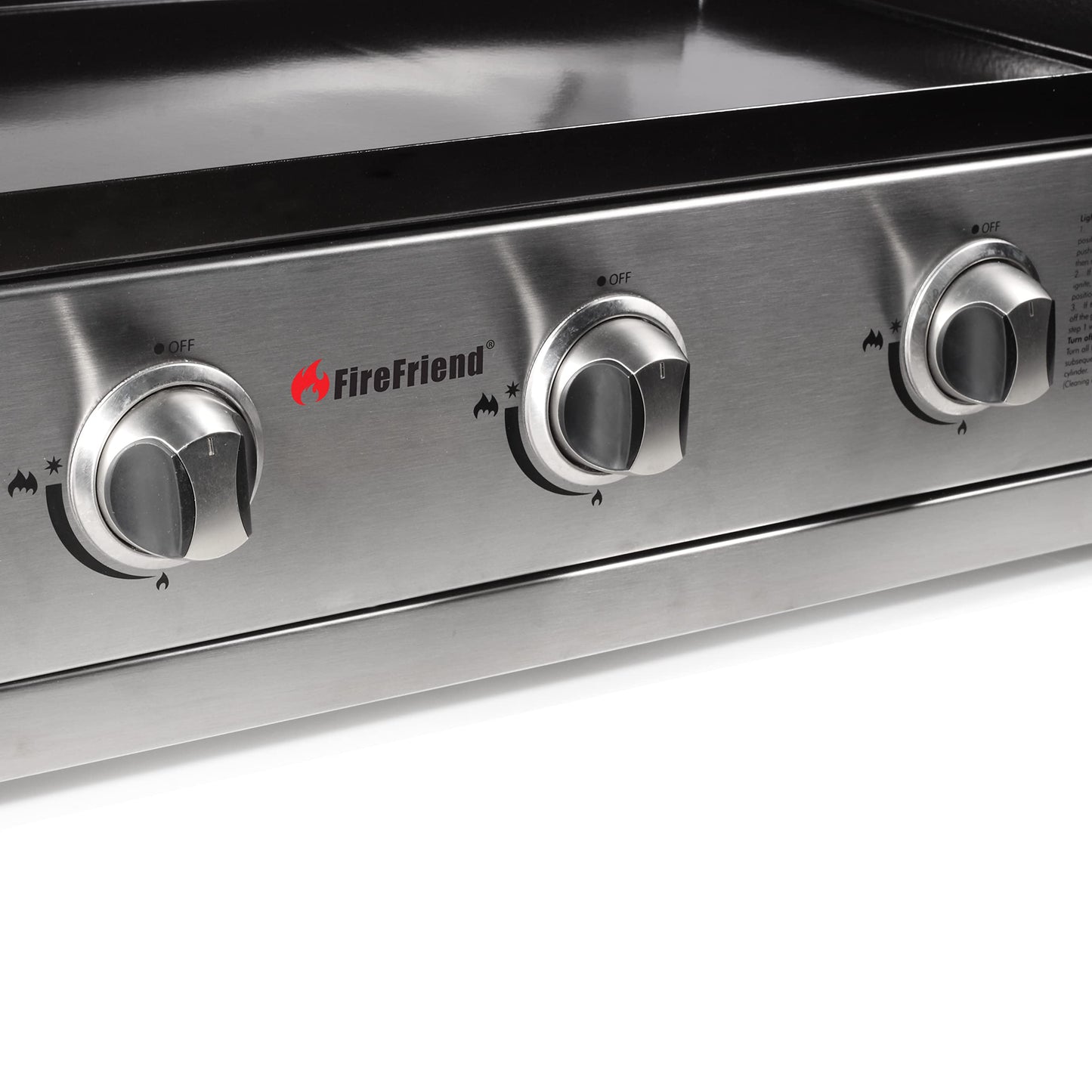 FireFriend BQ-6395 Parrilla de Gas, Tres quemadores, Acero Inoxidable, Negro, 56.5 x 28 x 78 cm