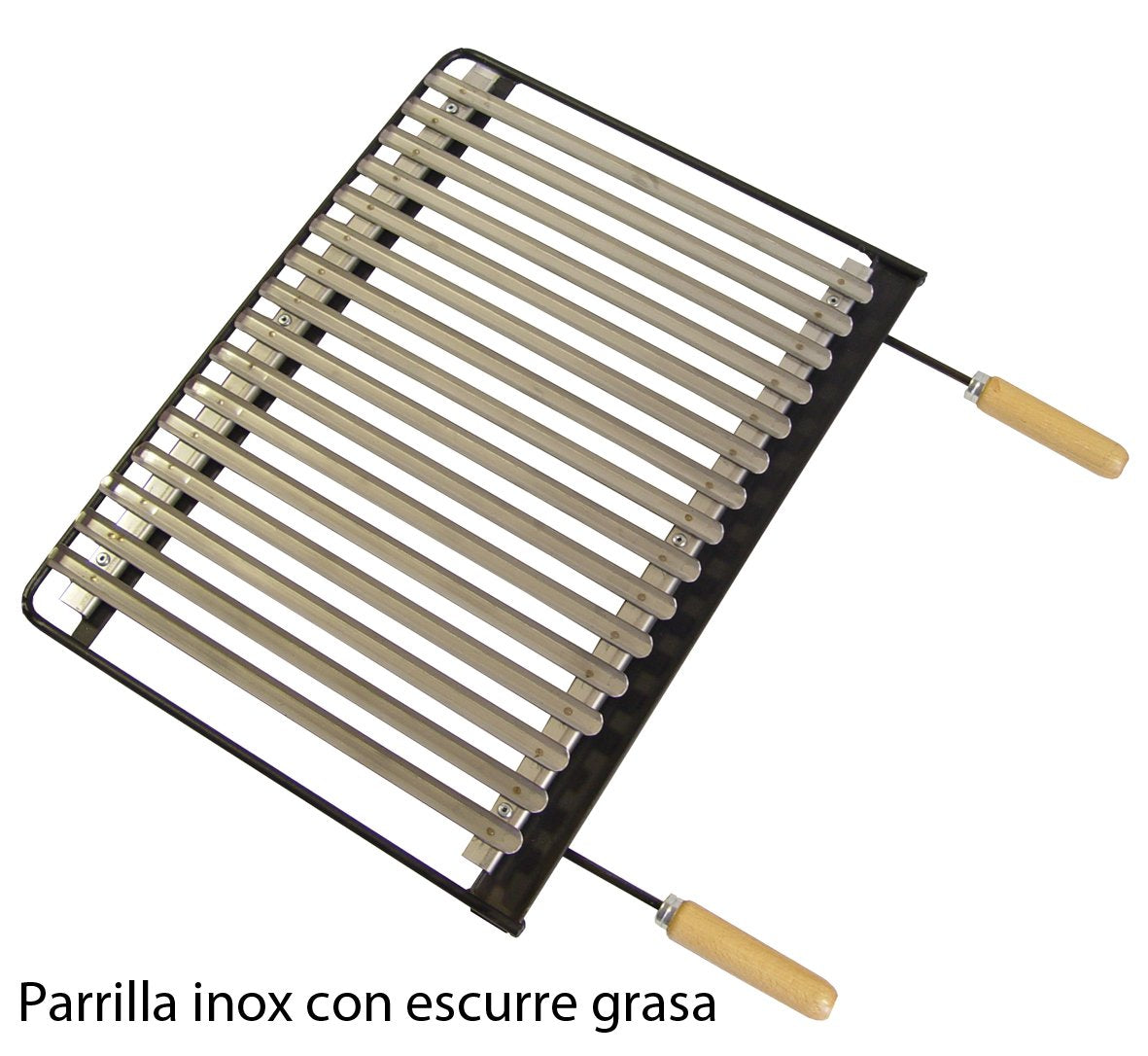 IMEX EL ZORRO 71518 - Cajón para Barbacoa con Elevador y Parrilla de INOX, 61 x 40 x 33 cm
