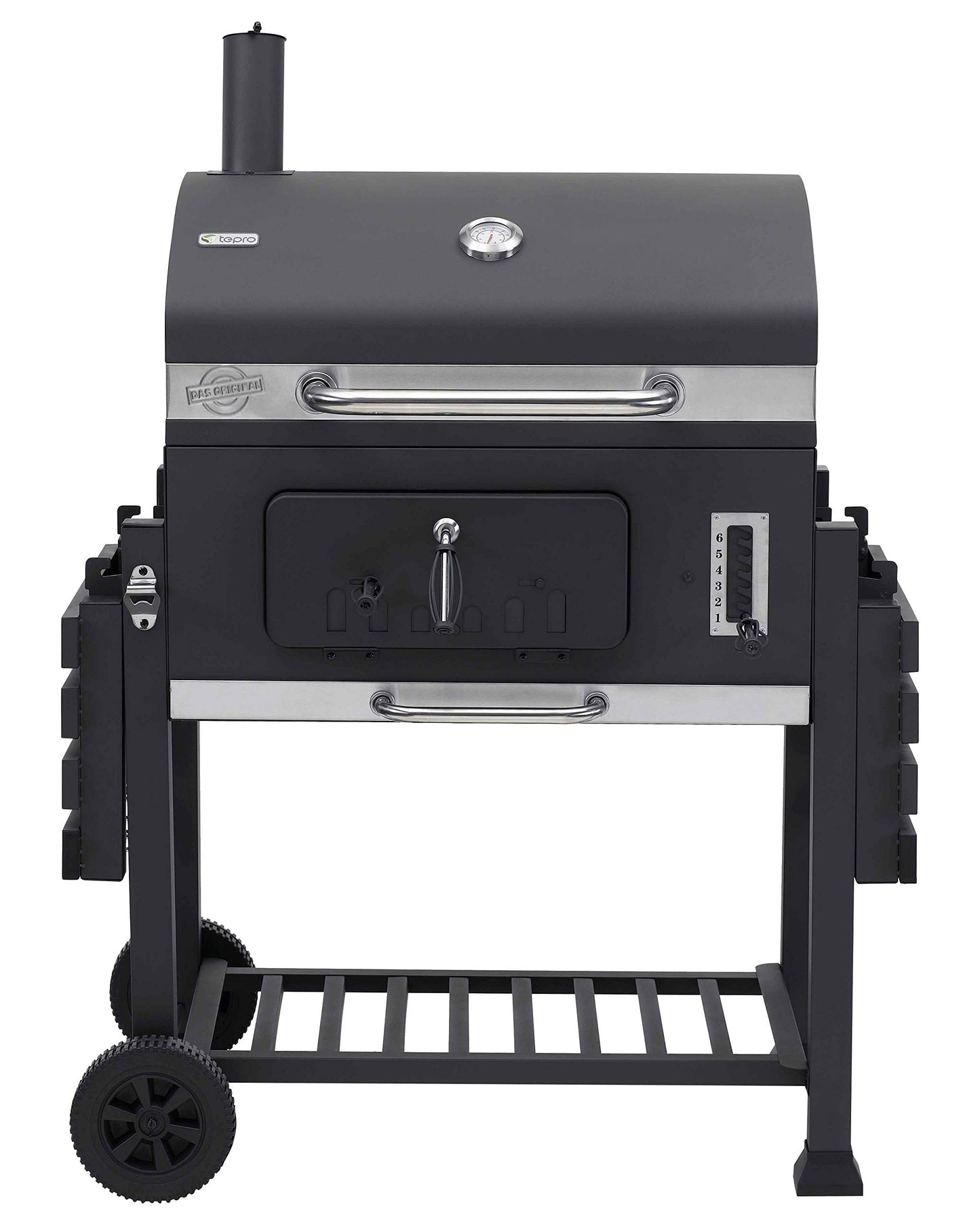 Tepro Grillwagen Toronto XXL-Barbacoa de carbón Vegetal, Antracita y Acero Inoxidable, 90 cm